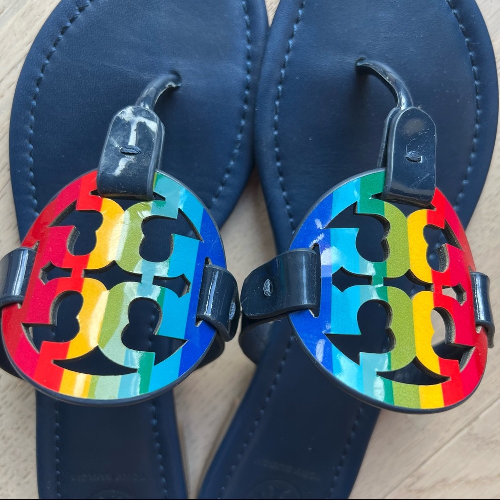 Rainbow Tory Burch Miller sandals